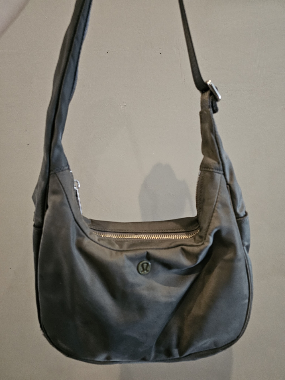 lululemon athletica Black Nylon Shoulder Bag